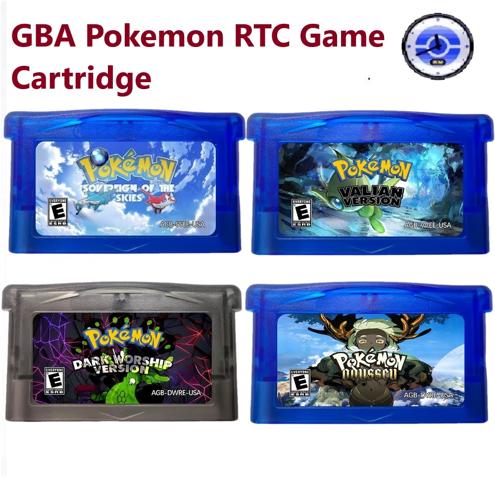 Rom Cartridge Flash - GBA RTC English Game Cartridge, Pokemon