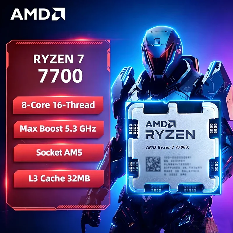 AMD Ryzen 7 7700 R7 7700 CPU 8 - đánh giá và giá Amd Cpu Ryzen 7
