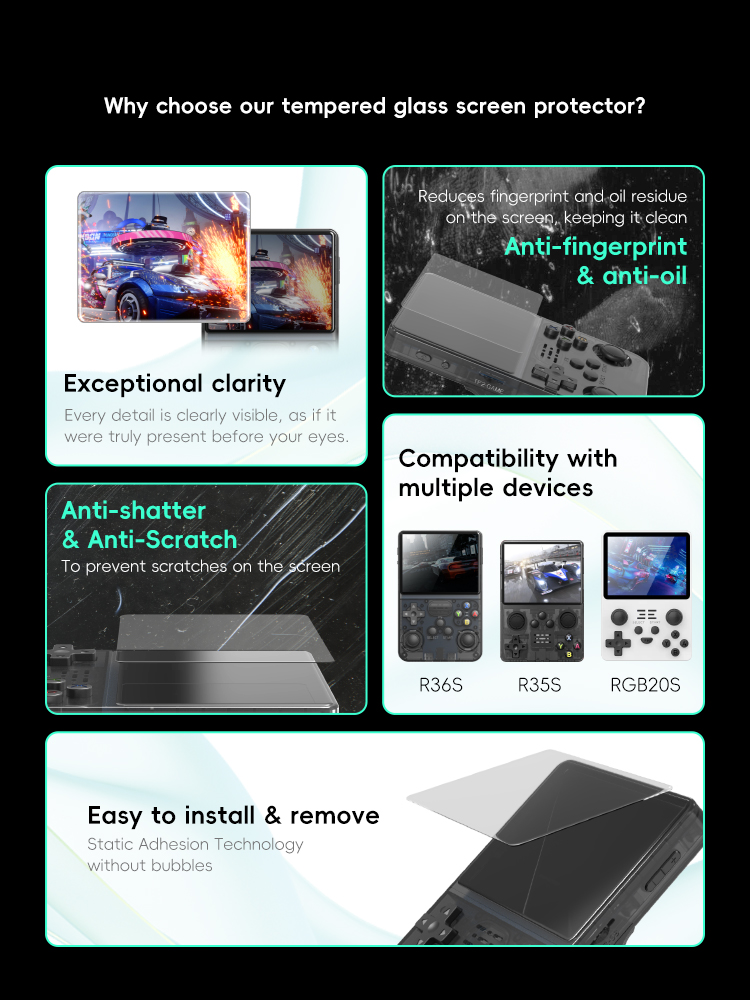 DATA FROG R36S Screen Protecto - đánh giá và giá Retro Gaming Images