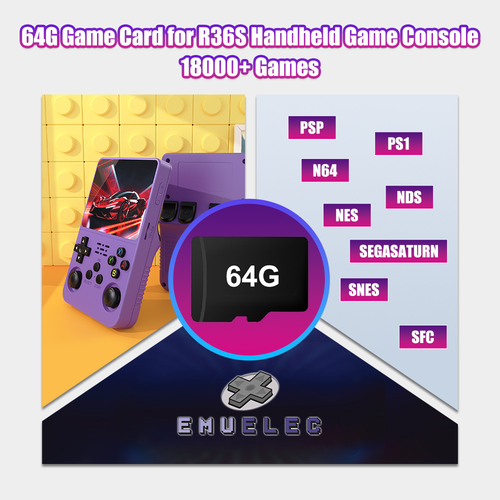 64G Game TF Card for R36S Vide - đánh giá và giá Retro Gaming Handheld Console