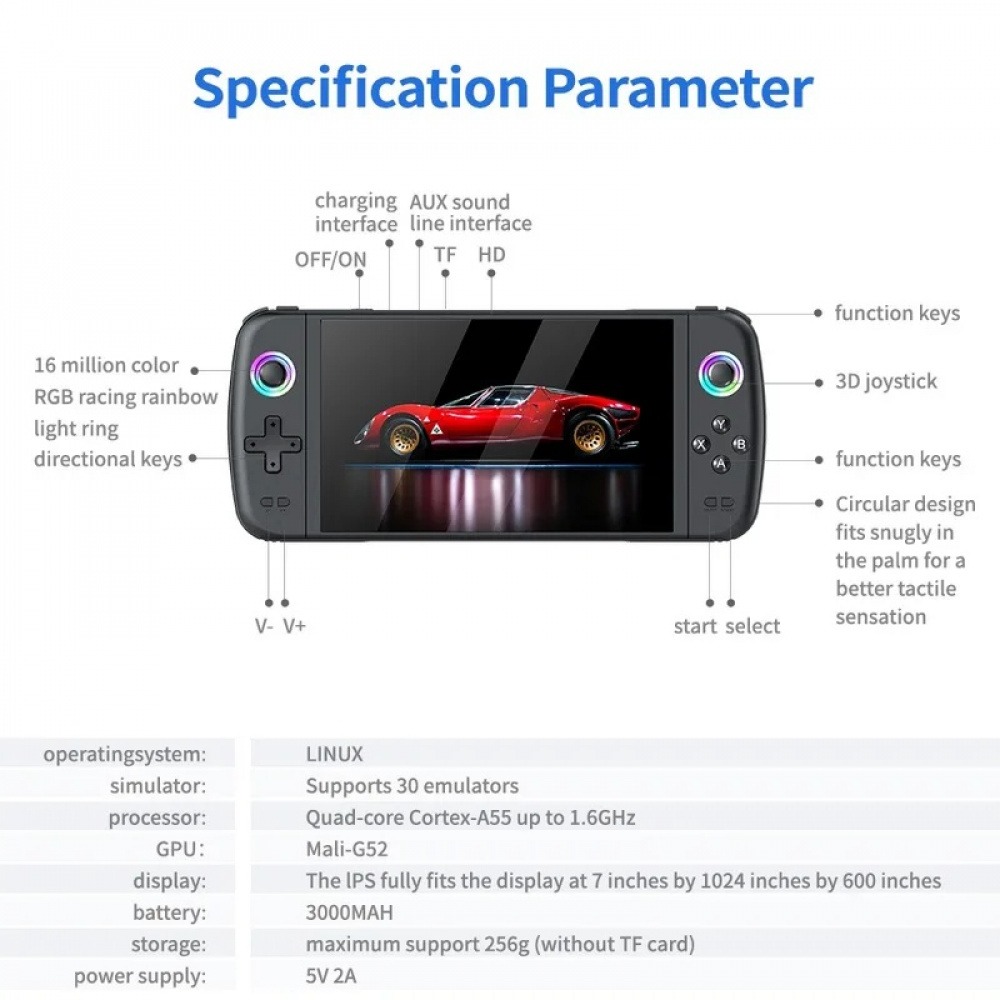 M27 7 Inch IPS Screen Handheld - đánh giá và giá Retro Gaming Images