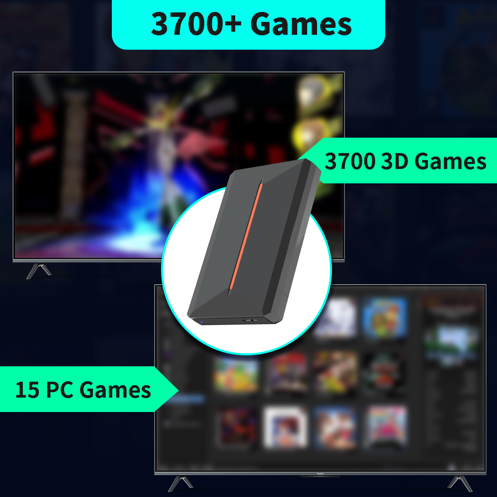 Launchbox OS 500GB Portable Ga - đánh giá và giá Retro Gaming Theme