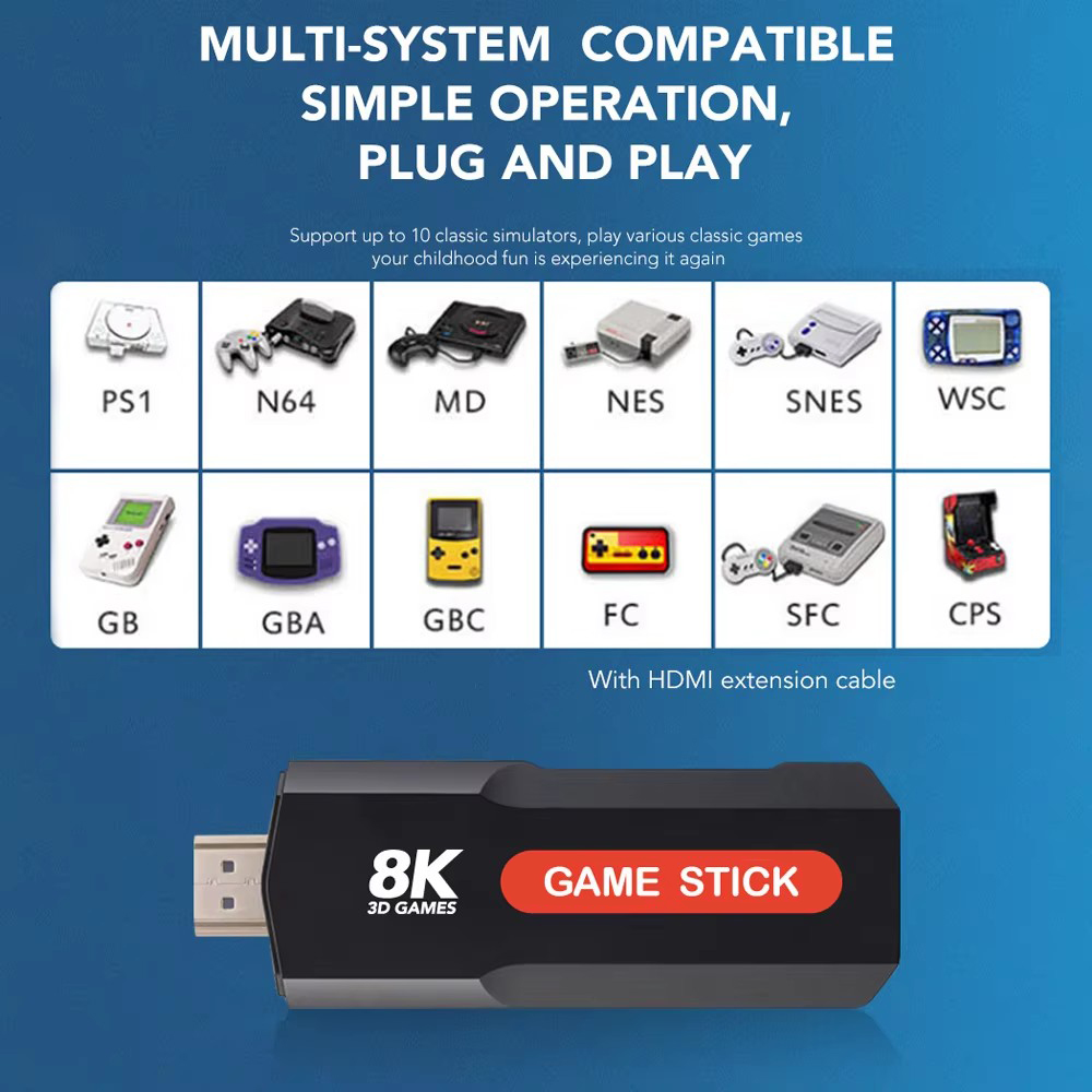X2 Game Stick HD 4K 8K 3D Cons - đánh giá và giá Retro Gaming Theme
