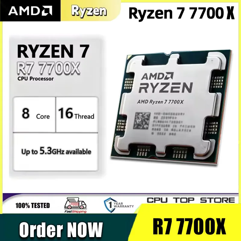 AMD Ryzen 7 7700 8-Core 16-Thr - đánh giá và giá Amd Cpu Ryzen 7